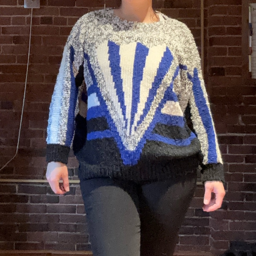 Vintage Jason Maxwell Monochrome Knit Sweater